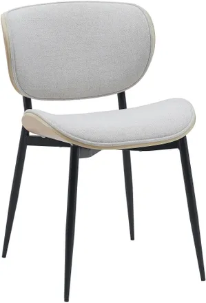 Clp Clp - Sedia Enid Con Rivestimento In Similpelle O Tessuto Natura/crema Tessuto