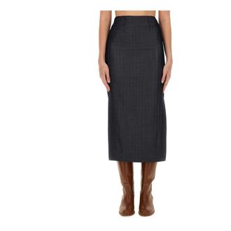 Etro Etro, Midi Skirts, female, Gray, Size: S MRW Midi Skirt