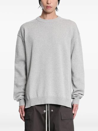 Rick Owens Concordians round-neck sweater - men - Cashmere/Wool - L - Grey