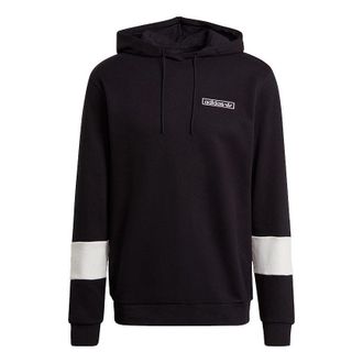 adidas Mens adidas originals Alphabet Printing Contrasting Colors Sports Black GU6976