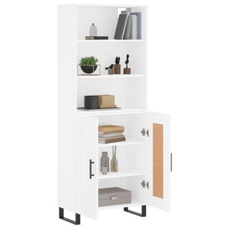 Berkfield Home Highboard White 69.5x34x180 cm Engineered Wood