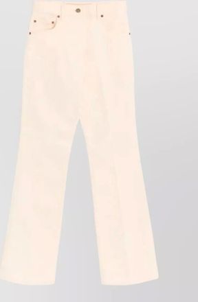 Valentino Garavani flared denim trousers featuring pockets and loops