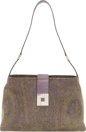 Etro Brown Cotton Polyester Tote Bag (Pre-Owned)