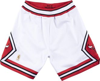 Mitchell & Ness NBA Authentic Shorts Chicago Bulls 1996-97 White Red ASHRCP19040-CBUWHIT96