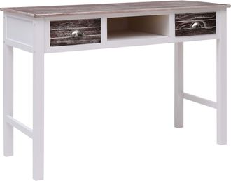 vidaXL Escritorio De Madera Marr&oacute;n 110x45x76 Cm Vidaxl