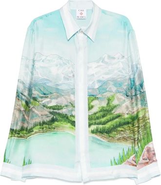 Casablanca Hombre, Camisas, Azul, Talla: M