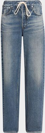 Rag & Bone Miramar Terry Drawstring Wide-Leg Jeans