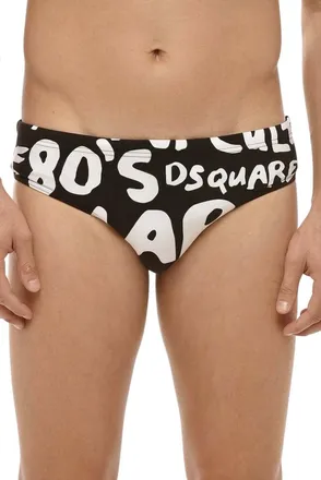 Dsquared2 Black Logo Swim Brief