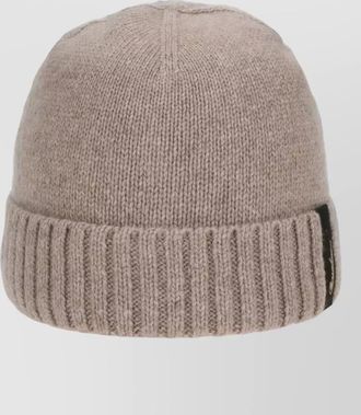 Borsalino cashmere ribbed beanie
