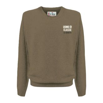 MC2 Saint Barth Heron Trui - Heren - Truien - Bruin - Maat: M Wol