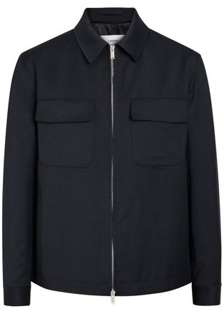 Lardini Woven Jacket - Navy - Xxl