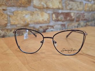 Sean John Womens Cateyes Eyeglasses Frame In Satin Berry Satin Rose Gold