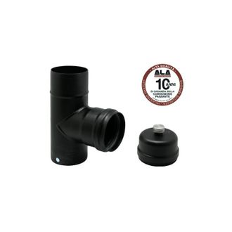Ala Conector En T Ala Aeternum &Oslash;10 Cm Negro Mate Con Drenaje De Condensado - A.l.a