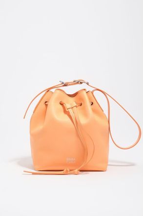 Bimba & Lola Large leather Carlino bucket bag in Orange Sorbet at Nordstrom
