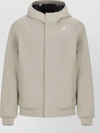 K-Way hooded short jacket long sleeve pockets