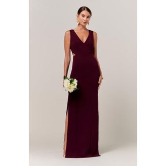 BWLDR Noah Gown in Burgundy at Nordstrom, Size 12