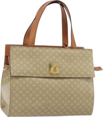 Celine Pre-owned Vintage Hand Bag - Dames - Vintage Handtas - Beige - ONE Size - Leer - Vintage