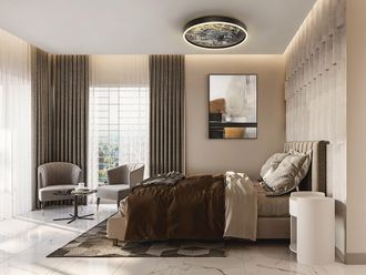 Schuller Plaf&oacute;n Stone Led Negro 60d