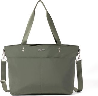 Baggallini Womens Carryall Laptop Tote Crossbody Bag