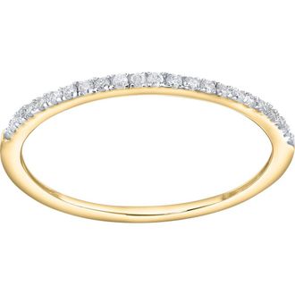 LuvMyJewelry Eternelle 14K Diamond Band - 0.10 ct in 14K Yellow Gold at Nordstrom, Size 5.5