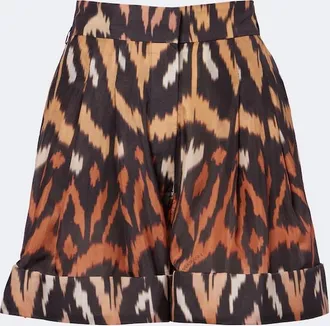 Zimmermann Aster printed silk habutai shorts