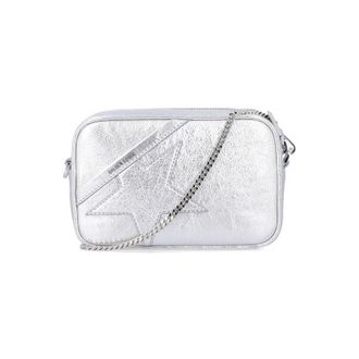 Golden Goose Mini Star bag in silver leather Cow Shoulder