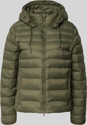 Polo Ralph Lauren Steppjacke mit Label-Stitching in Khaki, Größe XS
