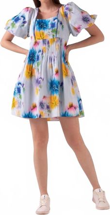 Celina Moon Jane Mini Dress In Sky Agadelle