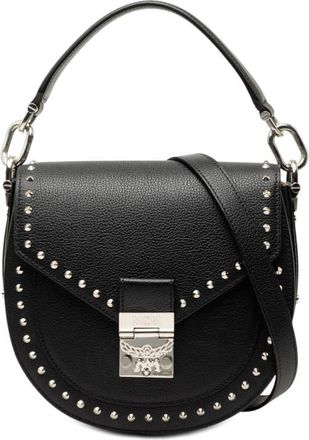 MCM Pre-owned MCM Studded Leather Patricia Satchel Ladies 9UPK7JS7A4YSYFRQ