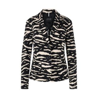 Marc Cain Blazer met dierenprint - Dames - Jassen - Veelkleurig - Maat: L Jersey