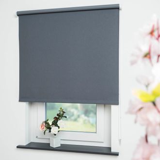 Liedeco Seitenzugrollo »Uni« verdunkelnd energiesparend mit Bohren