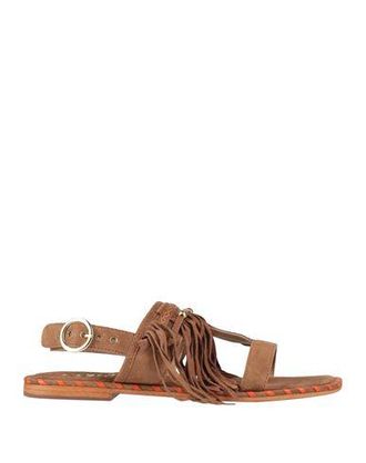 Colors Of California MONOBAND SANDAL WITH FRINGES
