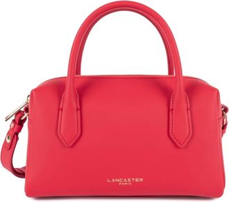 Lancaster Handbags, female, Red, Size: ONE SIZE Donna Cube Zipped Trotter Bag