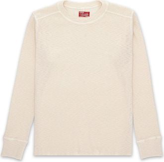 Fortela Geremia Waffle Knit Jersey in Off White at Nordstrom, Size Xx-Large