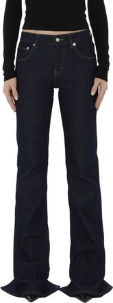 Haikure Black Flared Low Rise Jeans