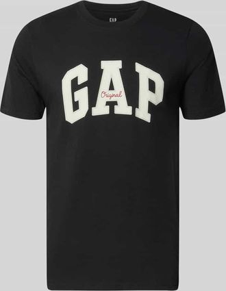 GAP T-Shirt mit Logo und Rundhalsausschnitt in Black, Gr&ouml;&szlig;e XXL