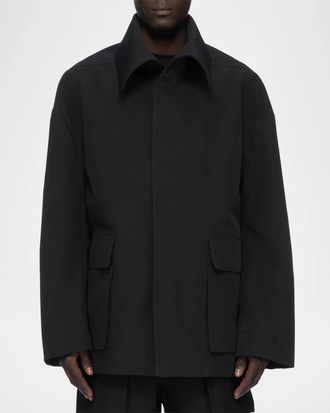 Rick Owens Imbottita Cotton-Blend Shirt Jacket