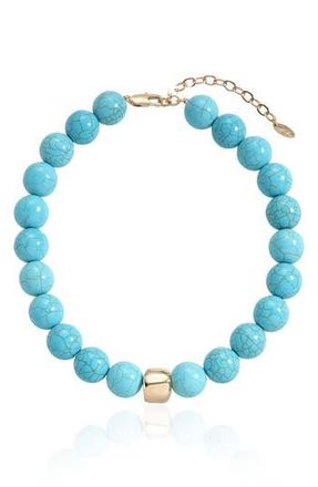 Ettika Chunky Beaded Necklace in Turquoise at Nordstrom Rack