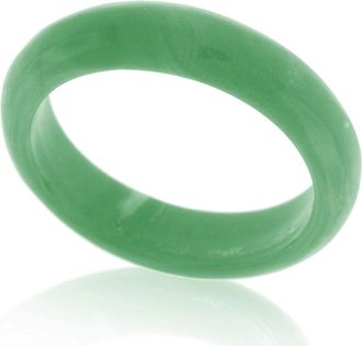 Suzy Levian Italian Hand Carved 6.3ct Natural Coral Gem Eternity Band Ring