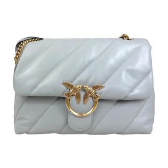 Pinko Pinko, Dames, Tassen, Blauw, Maat: ONE Size Katoen