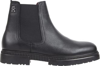 Tommy Hilfiger Schoenen, Heren, Zwart, 43 EU, Leer, Comfort Cleated Thermo Booties