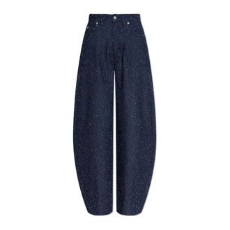 Jacquemus Loose-fit Jeans, female, Blue, Size: W25 Vintage-effect Jeans