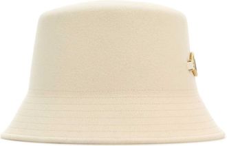 Valentino Garavani Womens Bucket Wool Felt Hat Beige