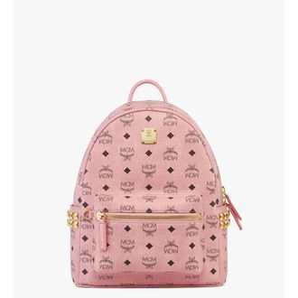 MCM Stark Side Studs Backpack In Visetos