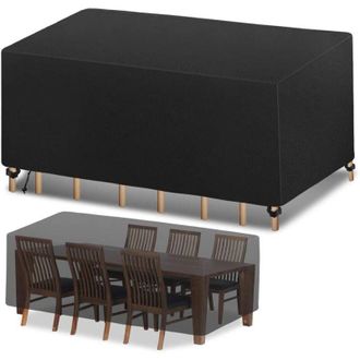 OEM Funda Protectora Para Muebles, Funda Para Muebles De Jard&iacute;n 420d, Funda Para Mesa De Exterior, Tela Oxford Impermeable, Resistente Al Viento Y A Los R