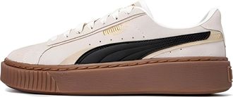 Puma (WMNS) PUMA Platform Skate Shoes Cream Black Brown 395225-03
