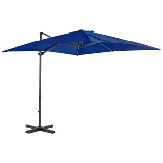 Berkfield Home Cantilever Umbrella with Aluminium Pole Azure Blue 250x250 cm