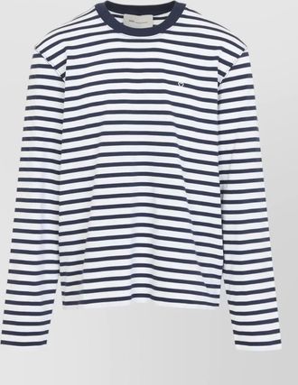 Ami mariniere striped long sleeve cotton t-shirt