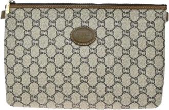 Gucci Pre-owned Clutches, female, Brown, Size: ONE SIZE Pre-owned Plastic Clutch
