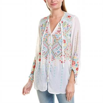 Johnny Was Arges Blouse In White